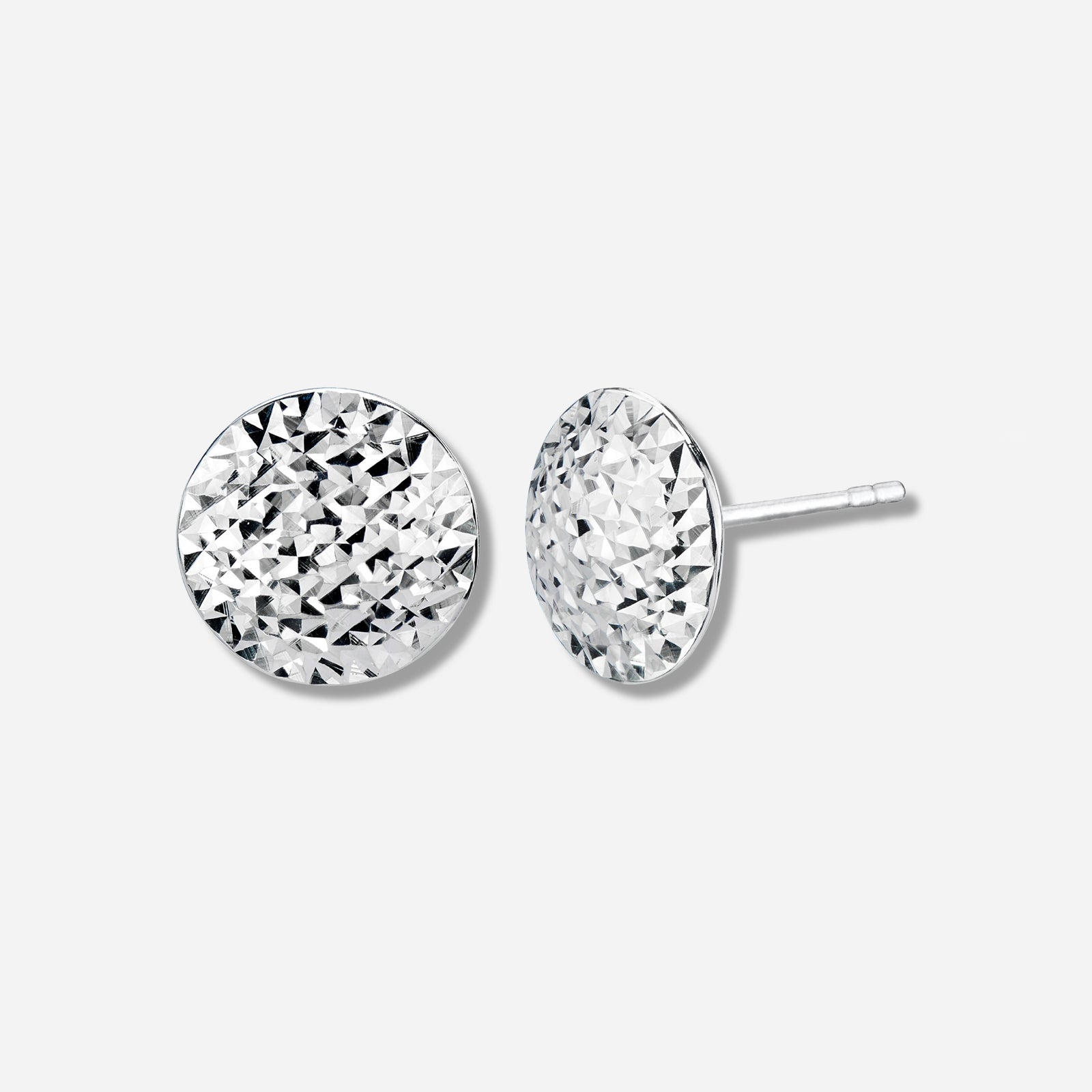 925 STERLING SILVER ROUND STUD EARRINGS