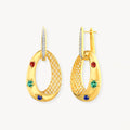 925 STERLING SILVER LE MESH EARRINGS