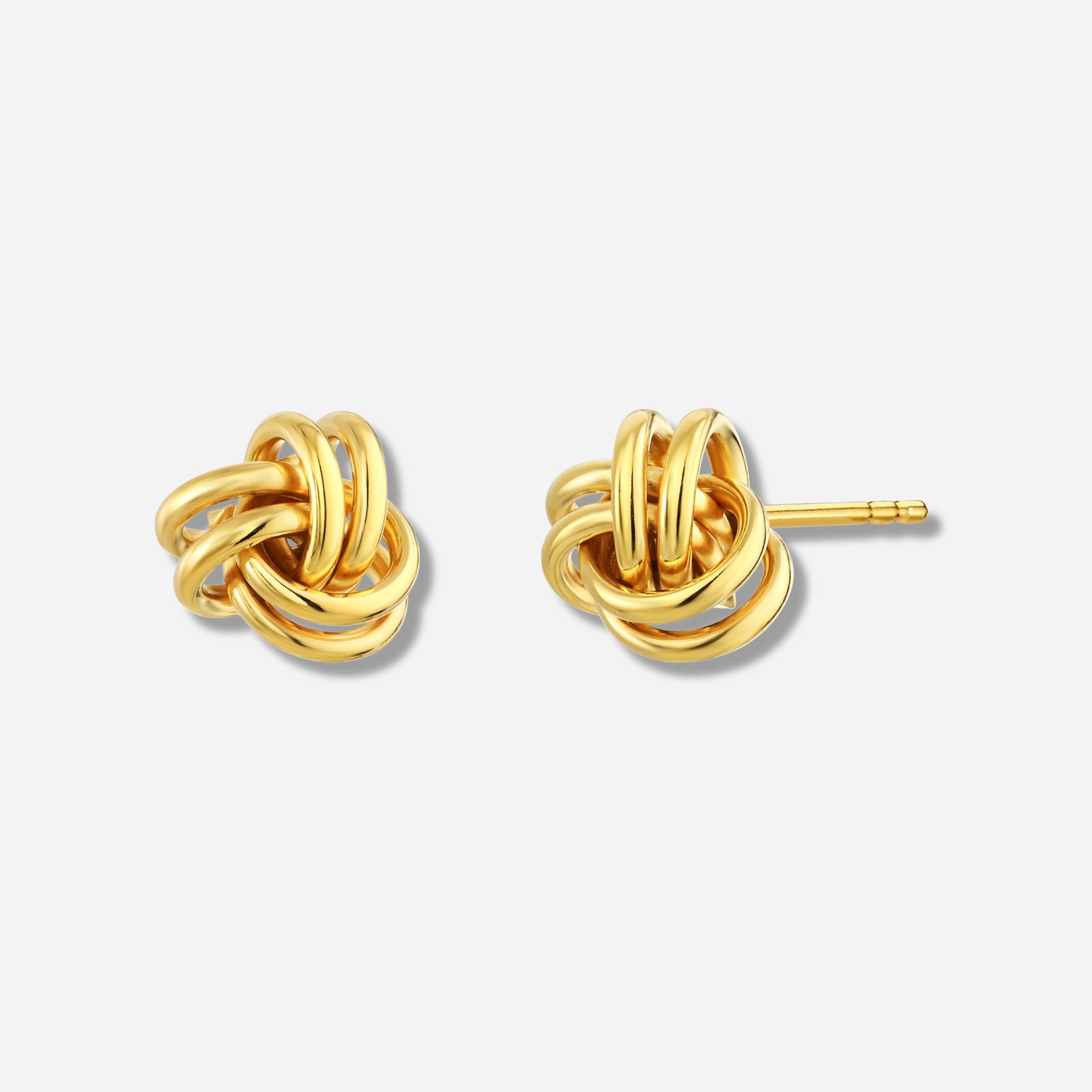 925 STERLING SILVER KNOT STUD EARRINGS