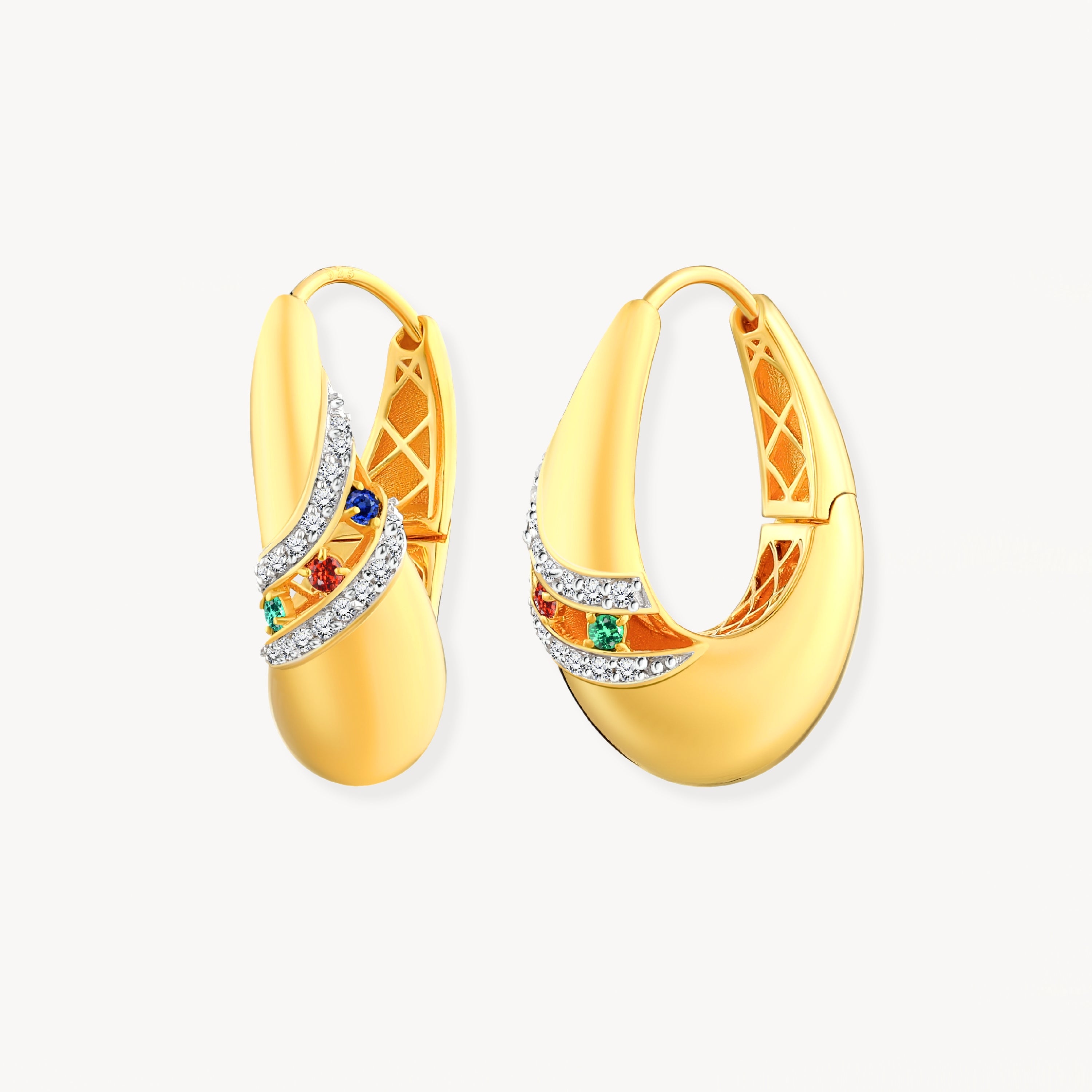 925 STERLING SILVER LE MESH EARRINGS