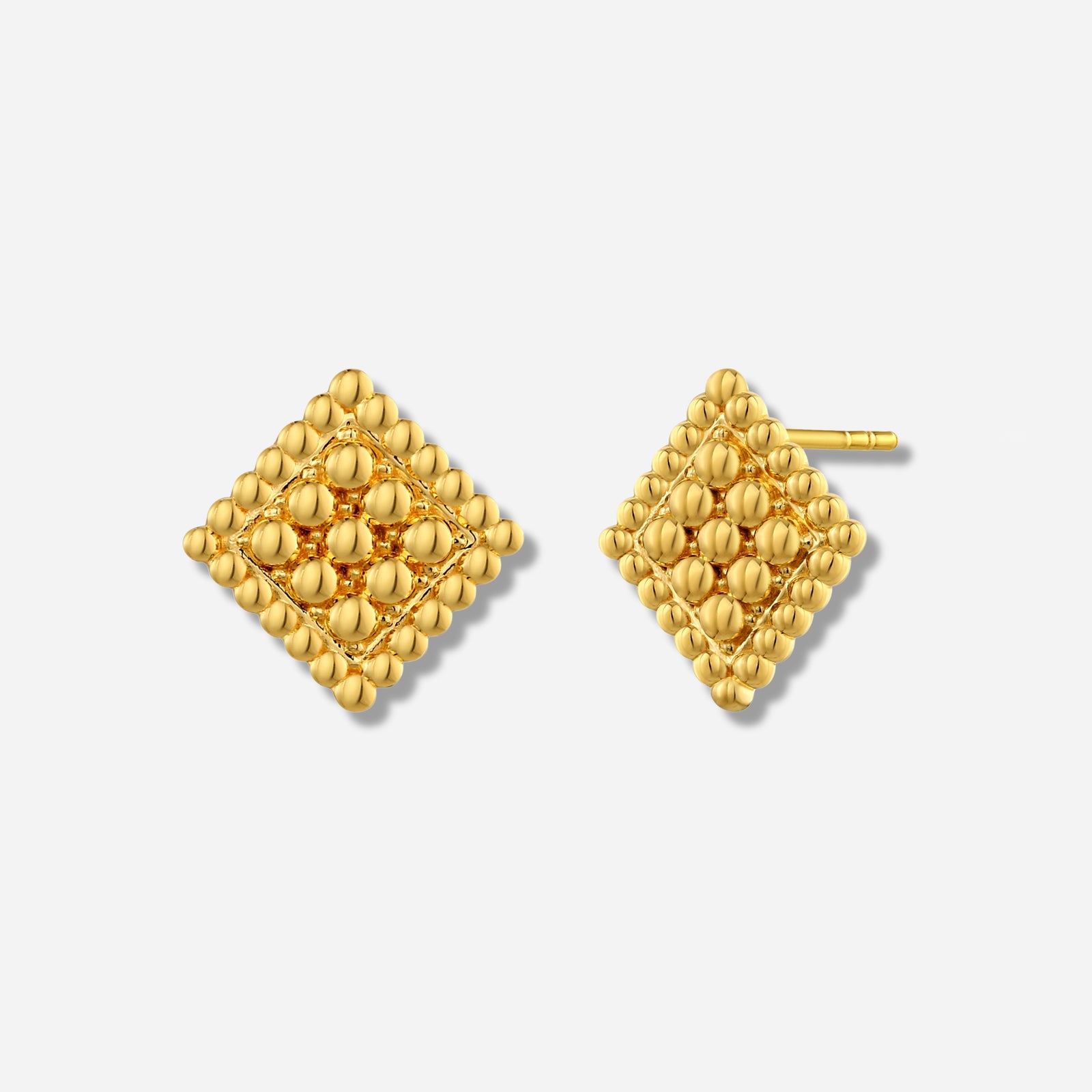 925 STERLING SILVER CAVIAR STUD EARRINGS