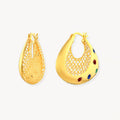 925 STERLING SILVER LE MESH EARRINGS