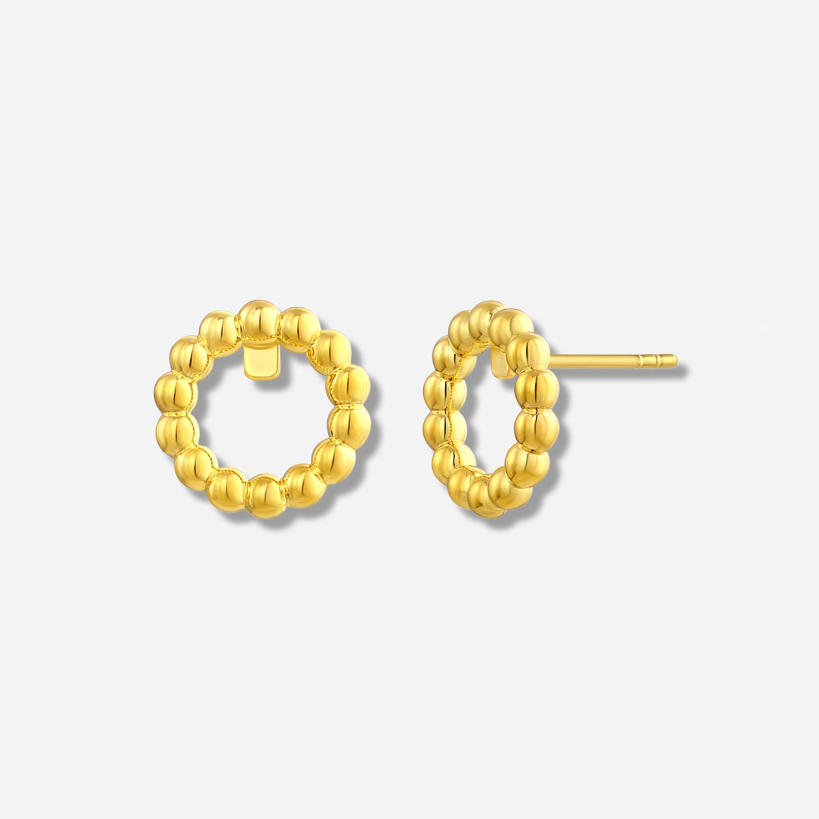 925 STERLING SILVER CAVIAR STUD EARRINGS