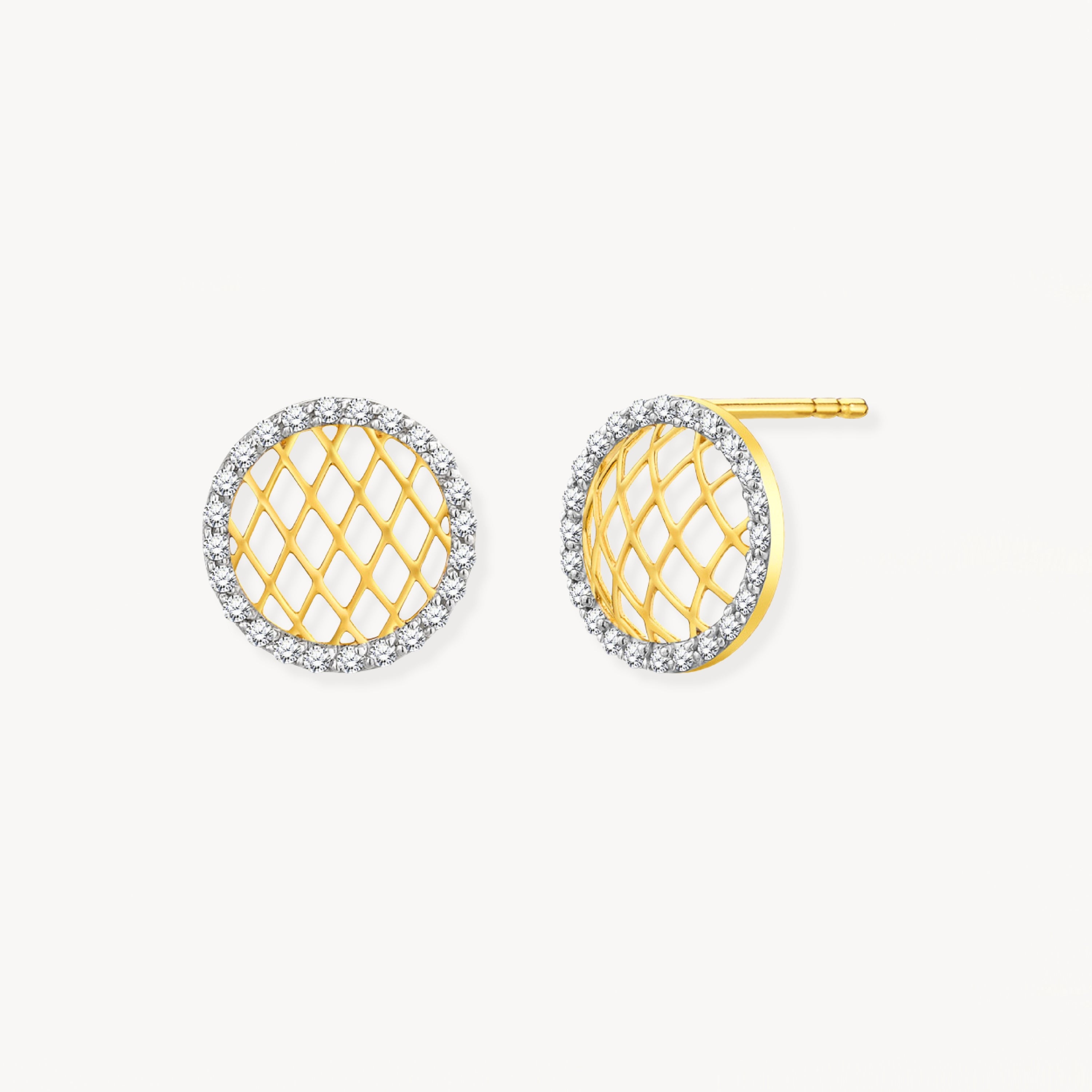 925 STERLING SILVER LE MESH EARRINGS