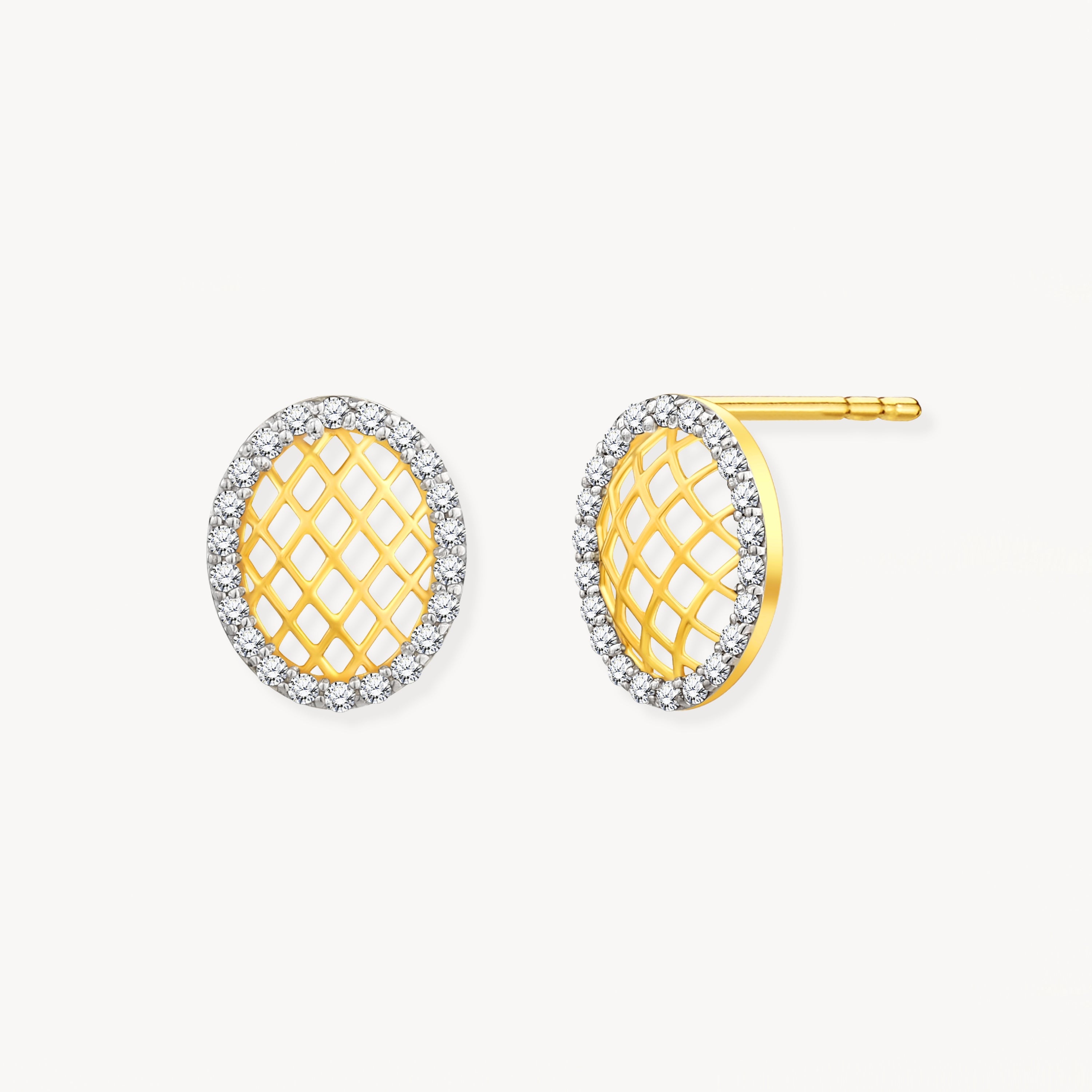 925 STERLING SILVER LE MESH EARRINGS