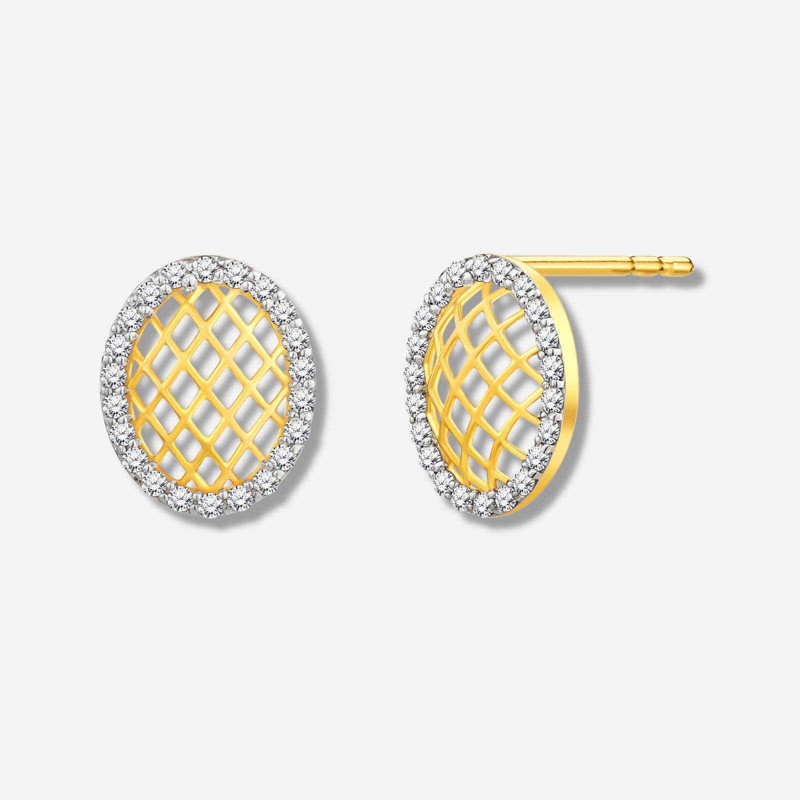 925 STERLING SILVER LE MESH EARRINGS