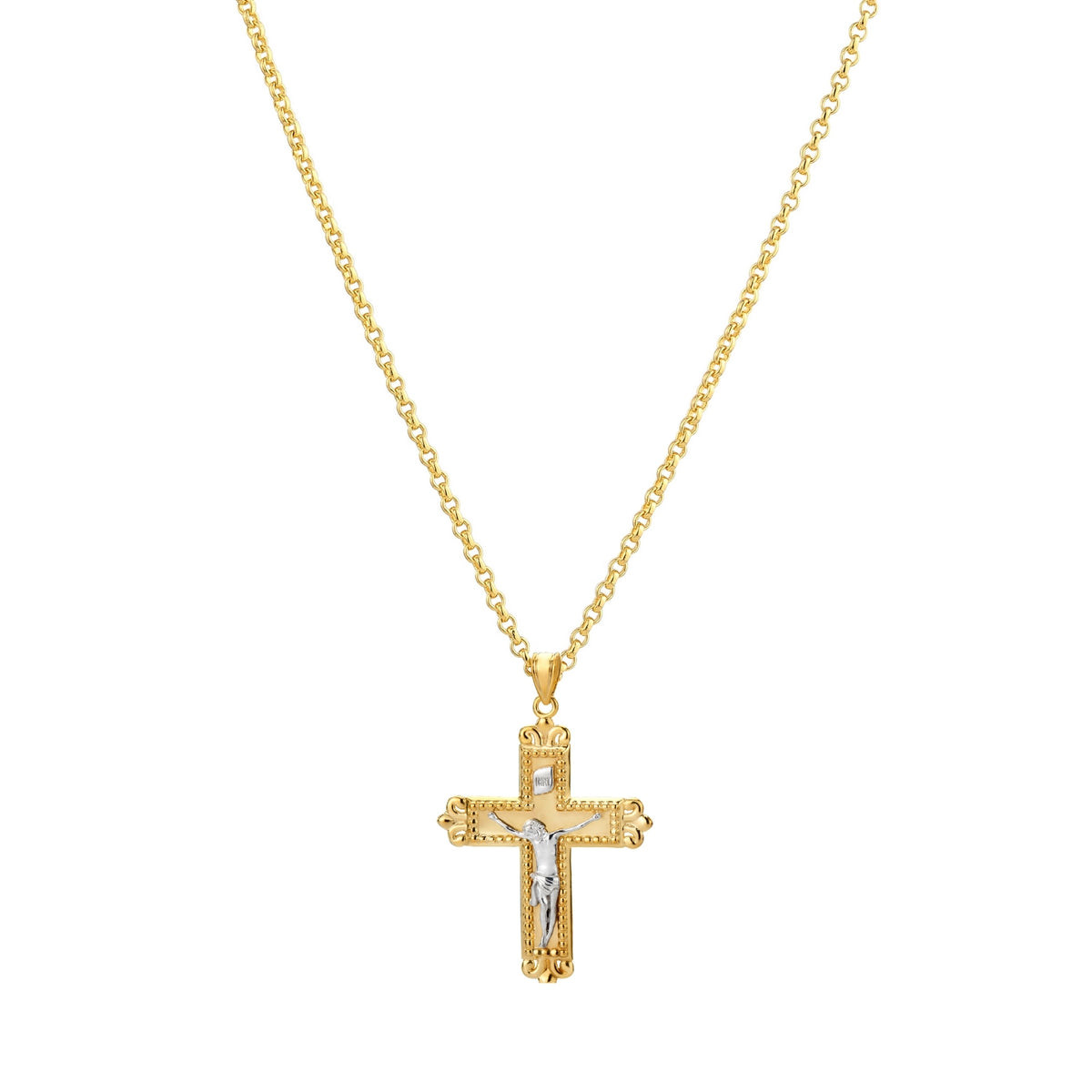 925 STERLING SILVER JESUS CROSS PENDANT