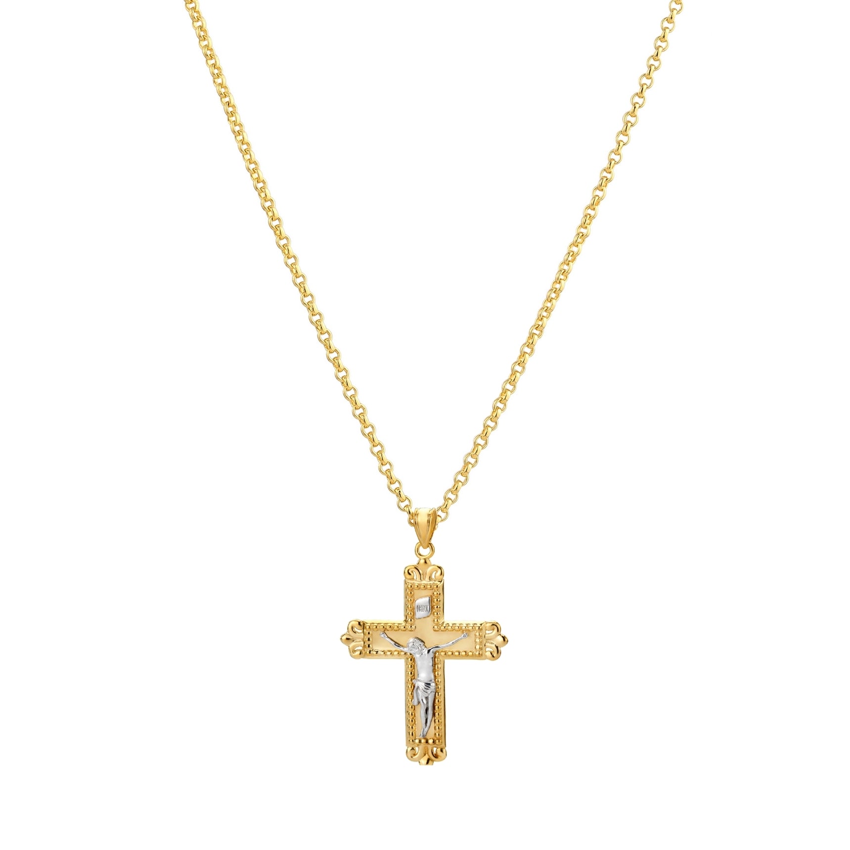 925 STERLING SILVER JESUS CROSS PENDANT