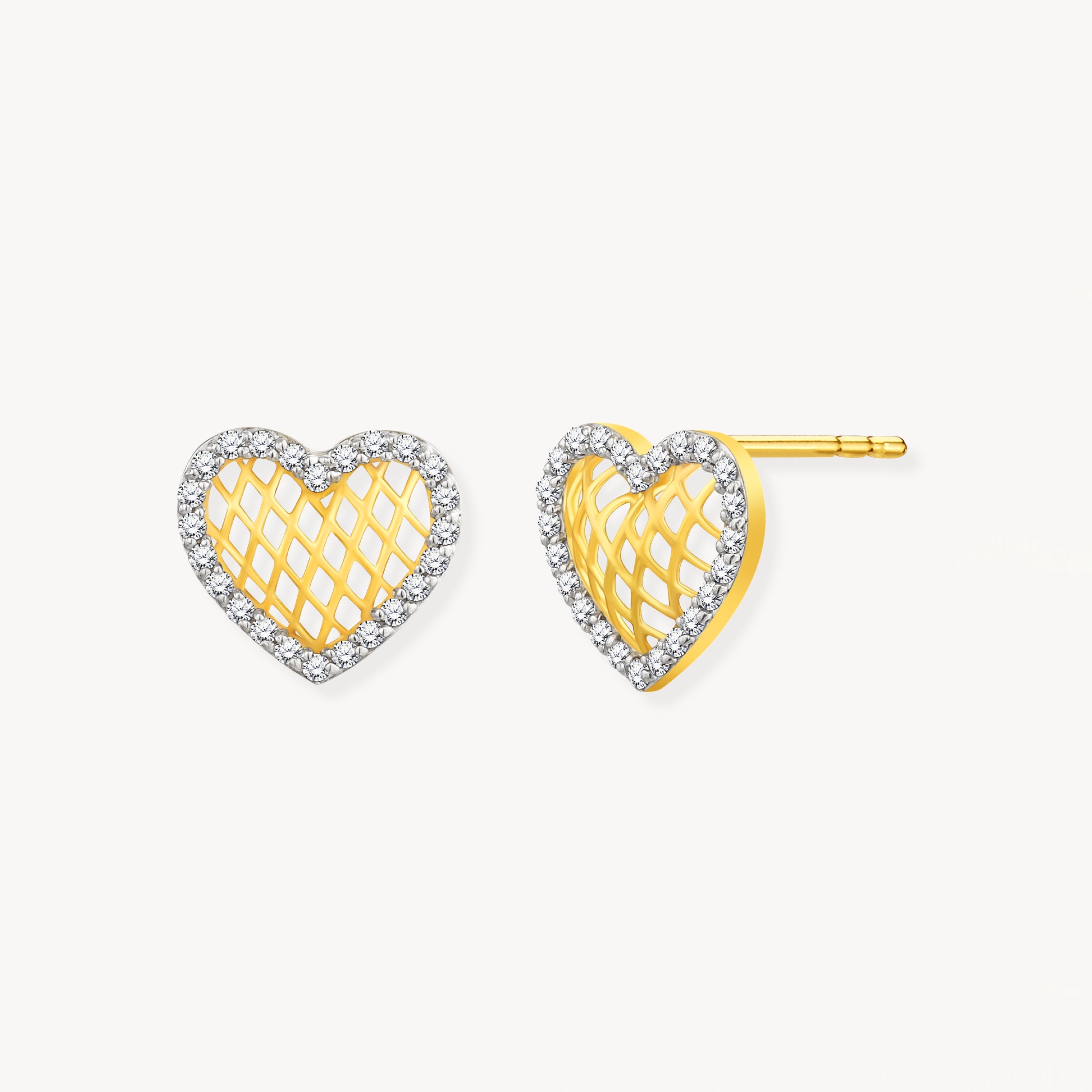 925 STERLING SILVER LE MESH EARRINGS