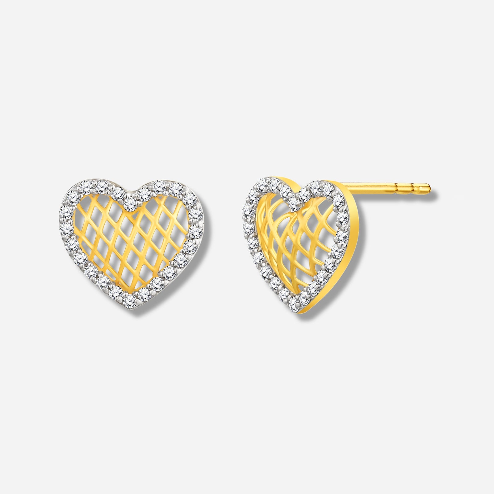 925 STERLING SILVER LE MESH EARRINGS