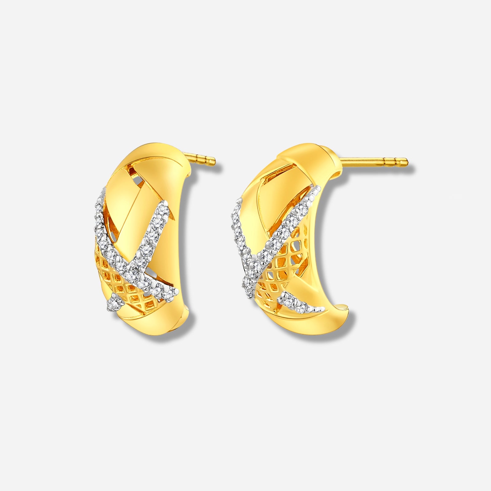 925 STERLING SILVER LE MESH EARRINGS