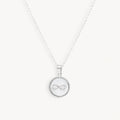 925 STERLING SILVER INFINITY PENDANT ROUND SHAPE 15.0 MM