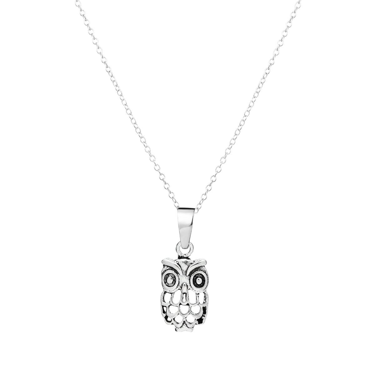 925 STERLING SILVER OWL TINY PENDANT