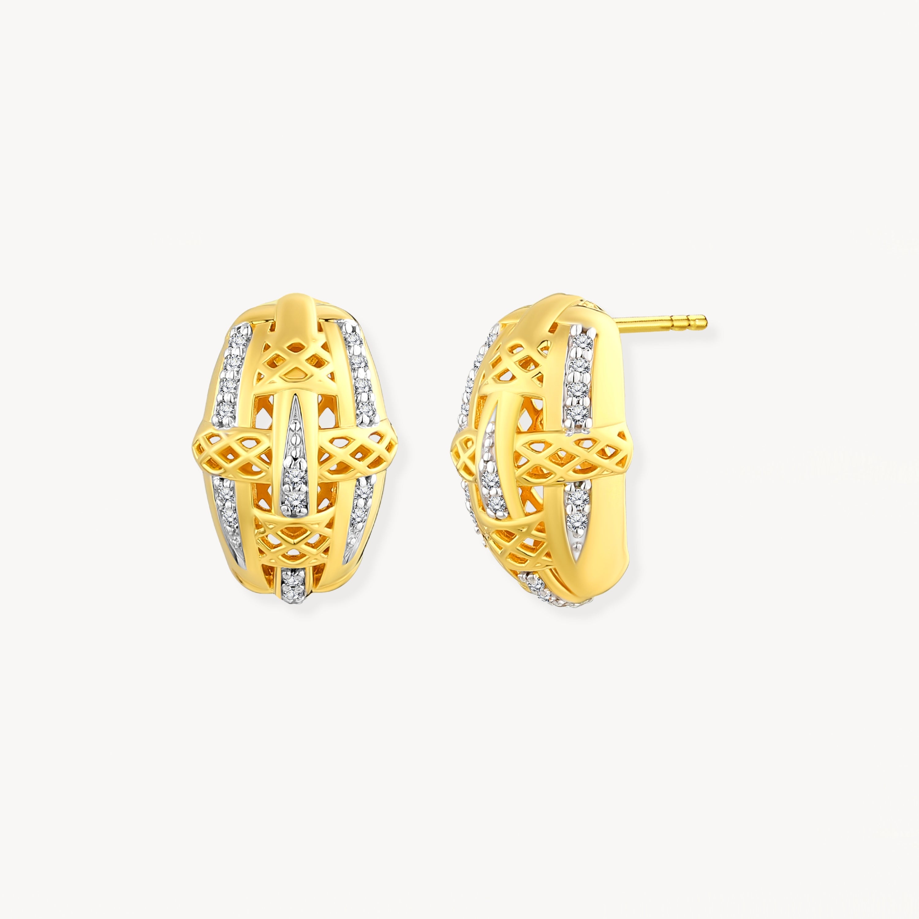 925 STERLING SILVER LE MESH EARRINGS
