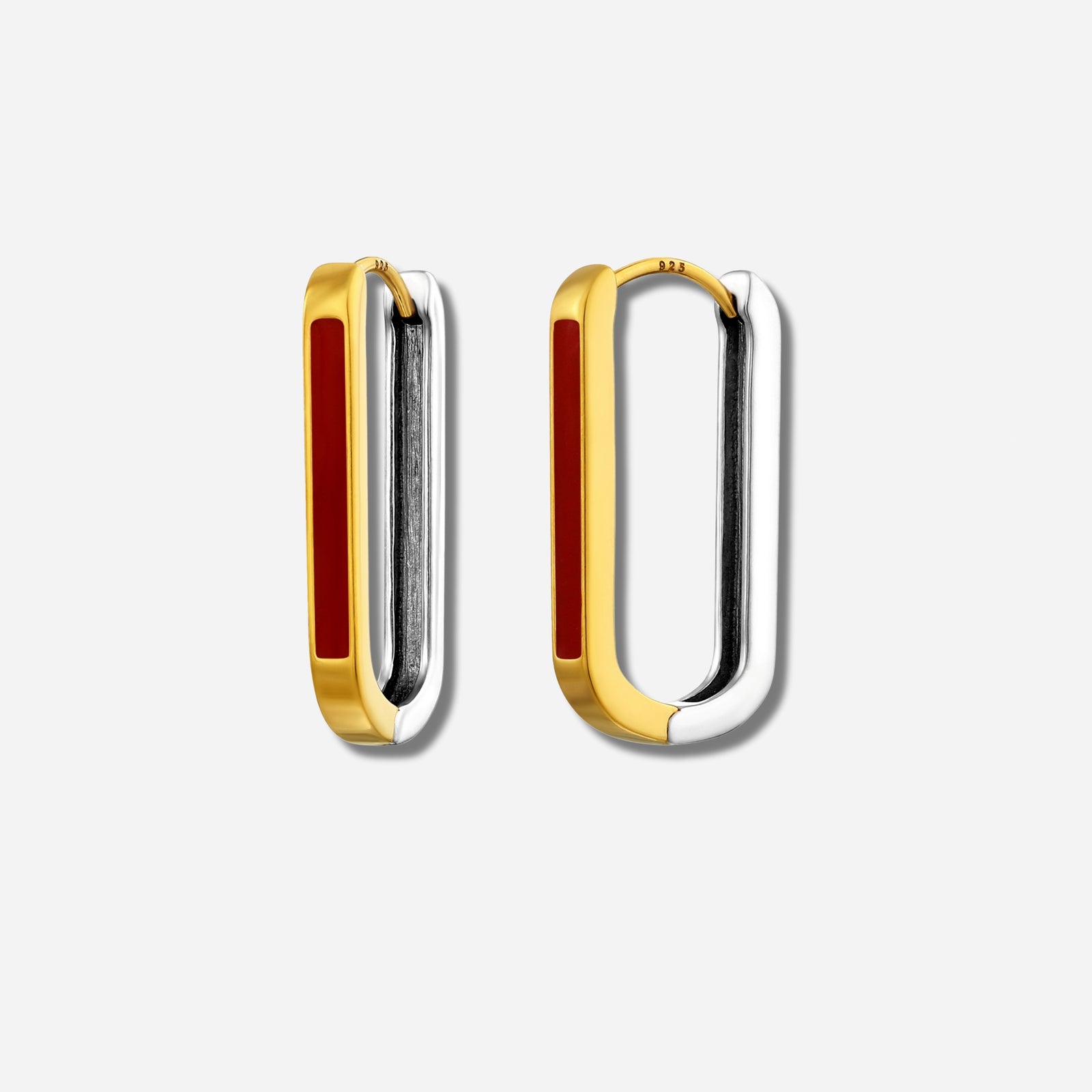 925 STERLING SILVER EARRINGS WITH ENAMEL