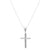 925 STERLING SILVER CROSS PENDANT CAVIAR PATTERN