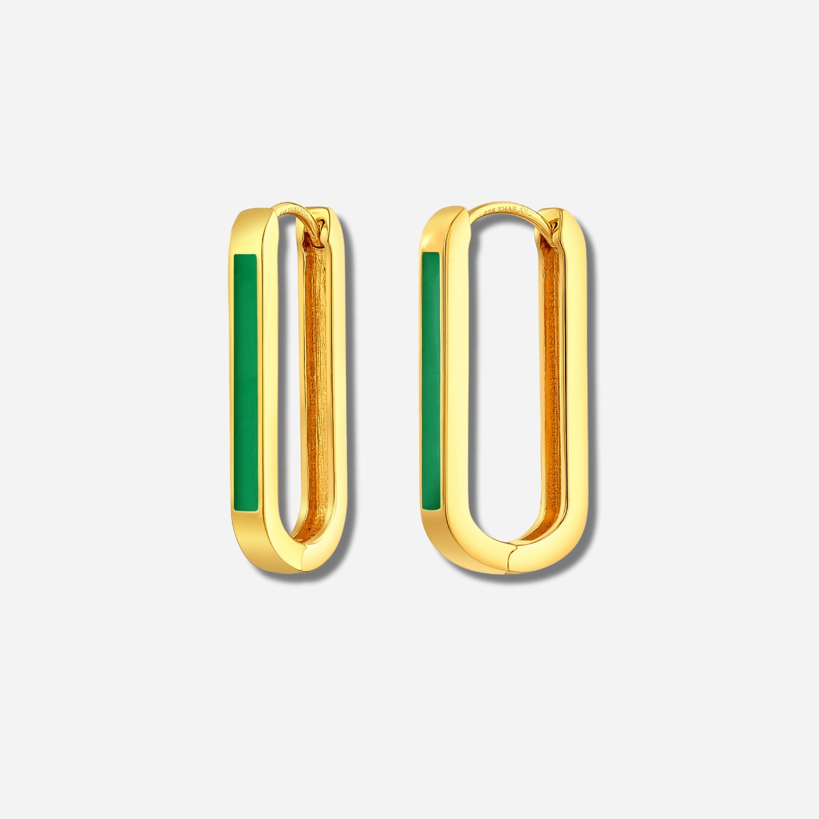 925 STERLING SILVER EARRINGS WITH ENAMEL