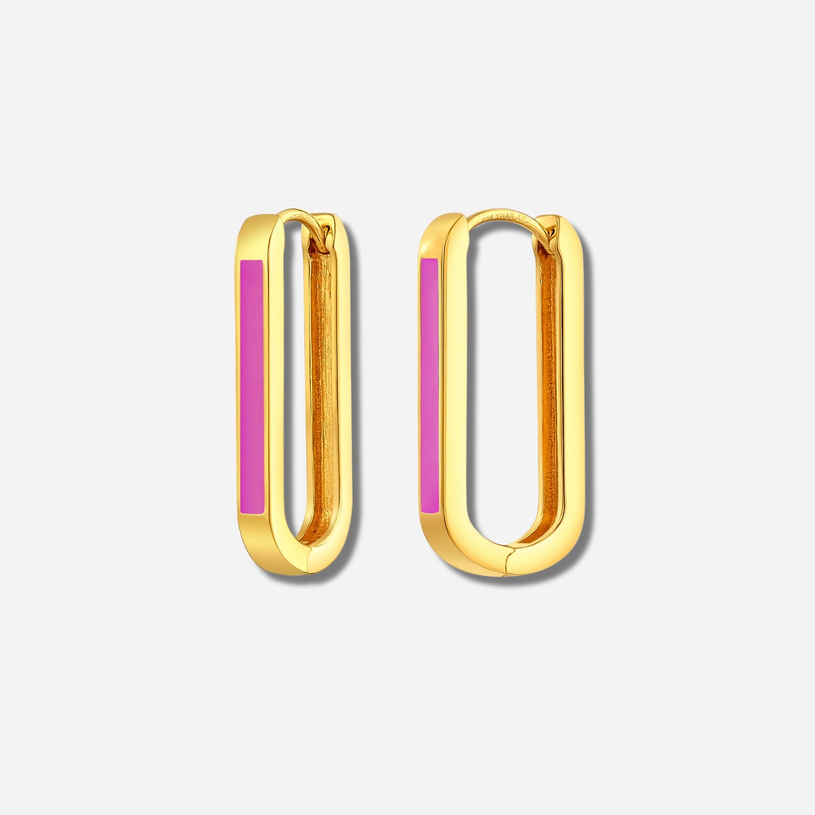 925 STERLING SILVER EARRINGS WITH ENAMEL