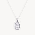 925 STERLING SILVER 20.0MM. SAINT JOSEPH OVAL PENDANT