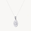 925 STERLING SILVER 15.0 MM. SAINT ANTHONY OVAL PENDANT