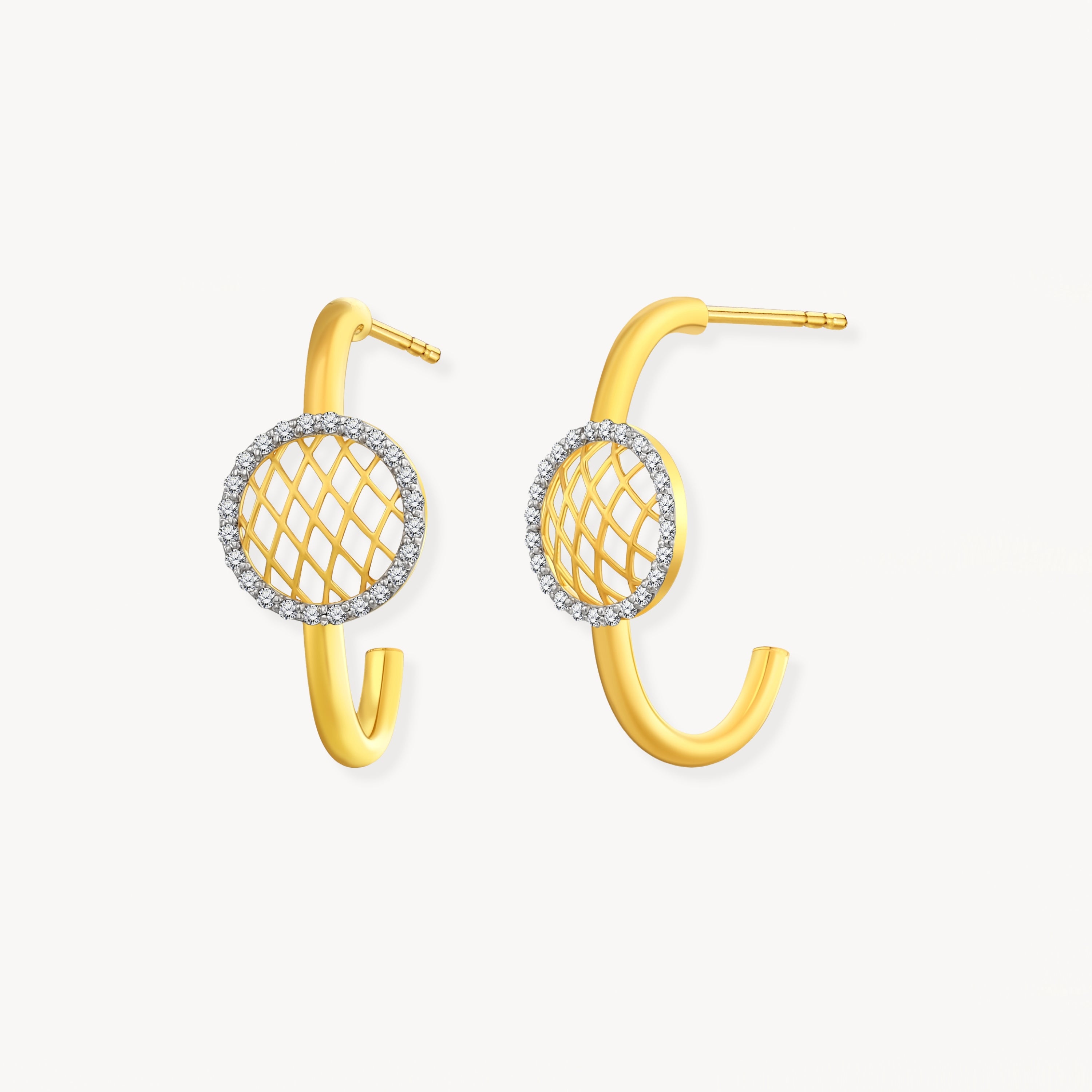 925 STERLING SILVER LE MESH EARRINGS