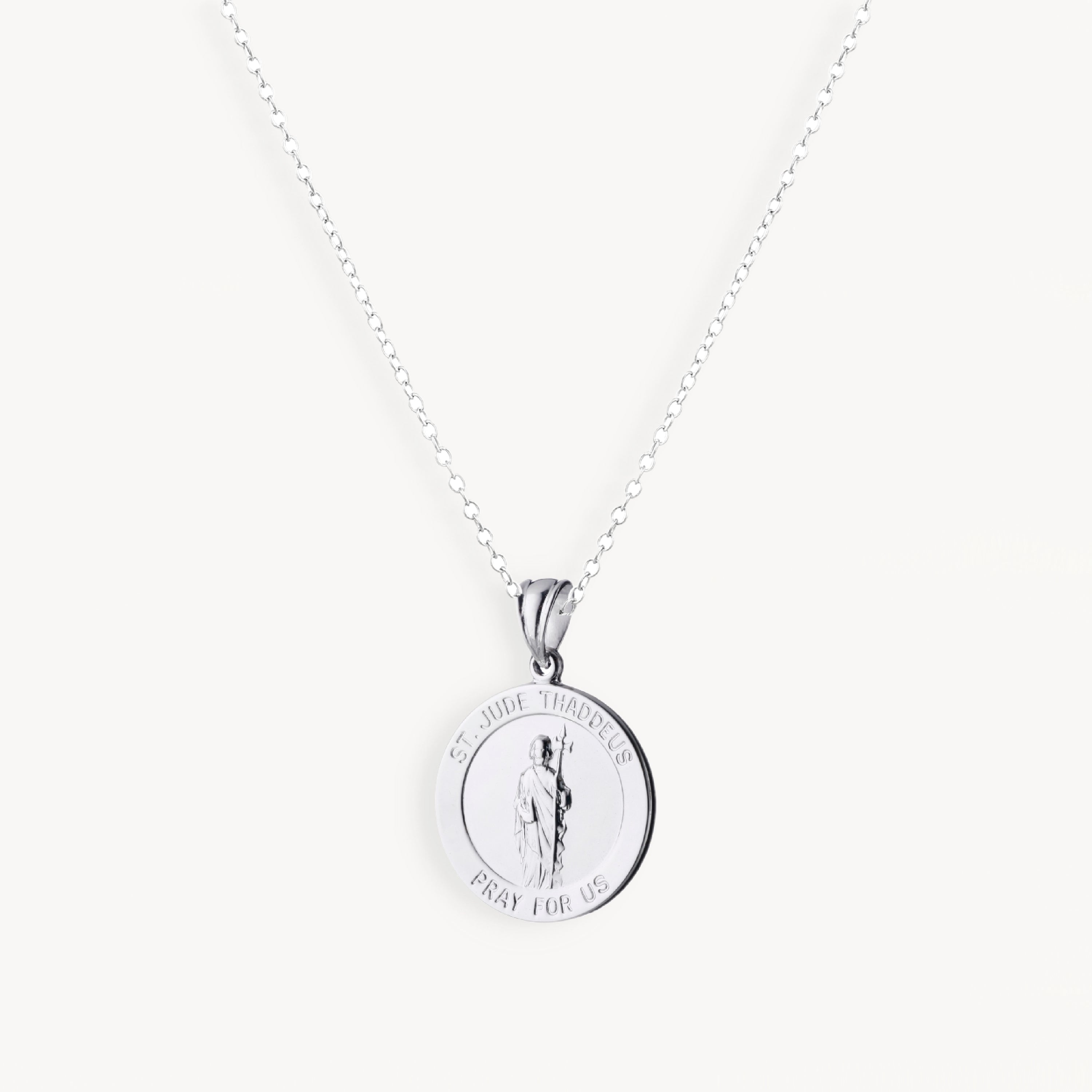 925 STERLING SILVER 18.0 MM SAINT JUDE THADDEUS PENDANT