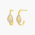 925 STERLING SILVER LE MESH EARRINGS