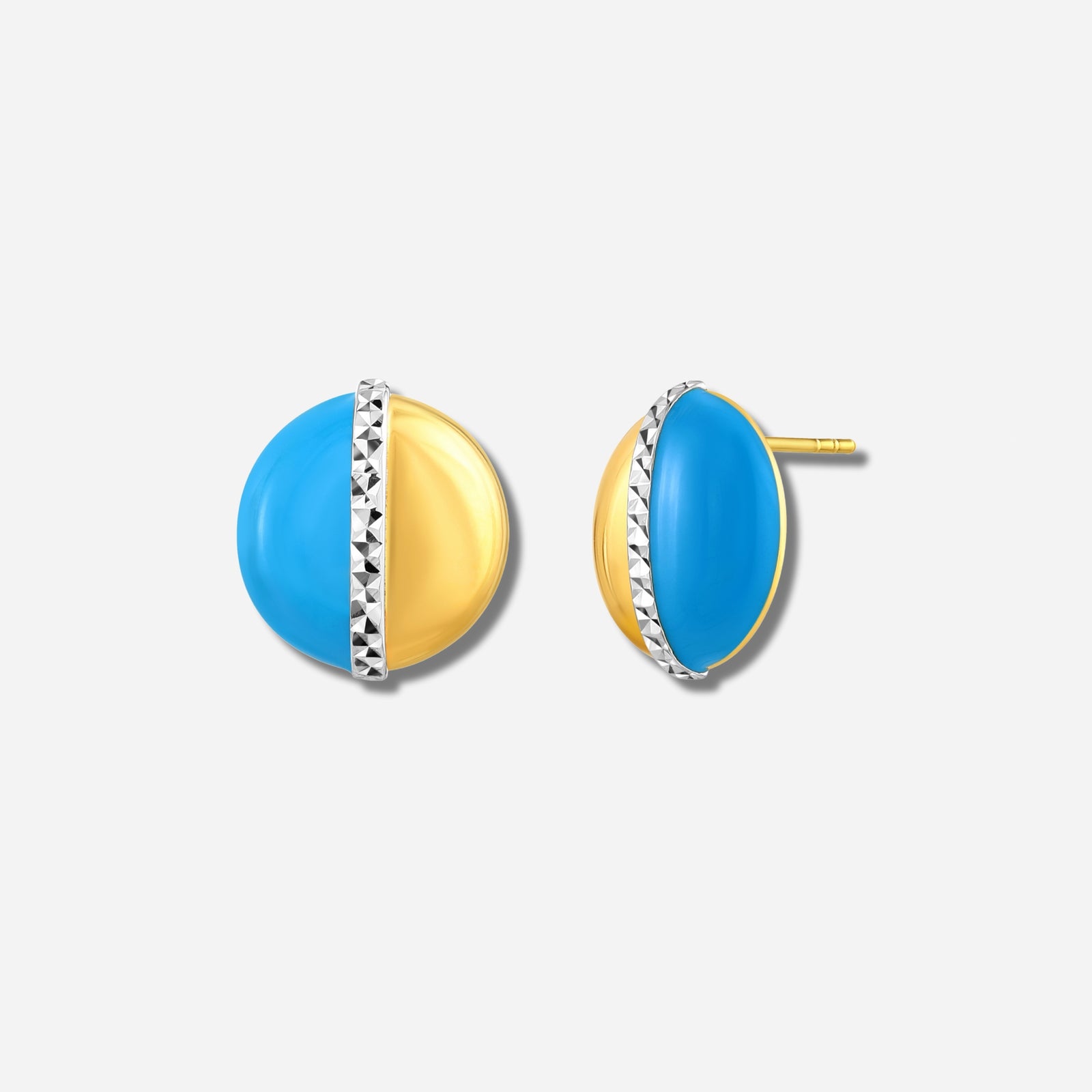 925 STERLING SILVER EARRINGS WITH ENAMEL