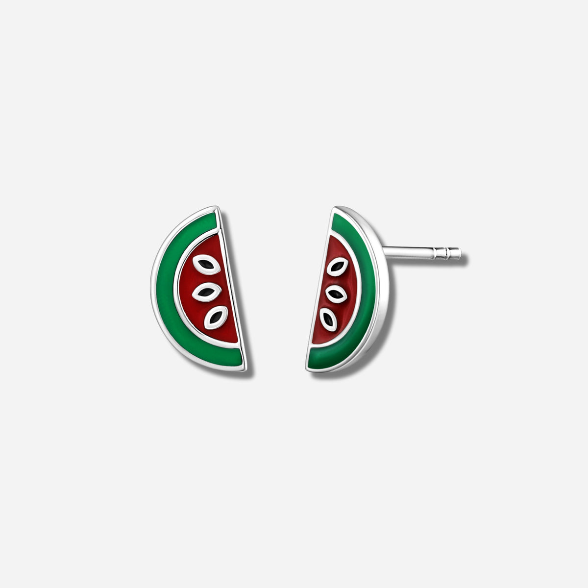 925 STERLING SILVER EARRINGS WITH ENAMEL