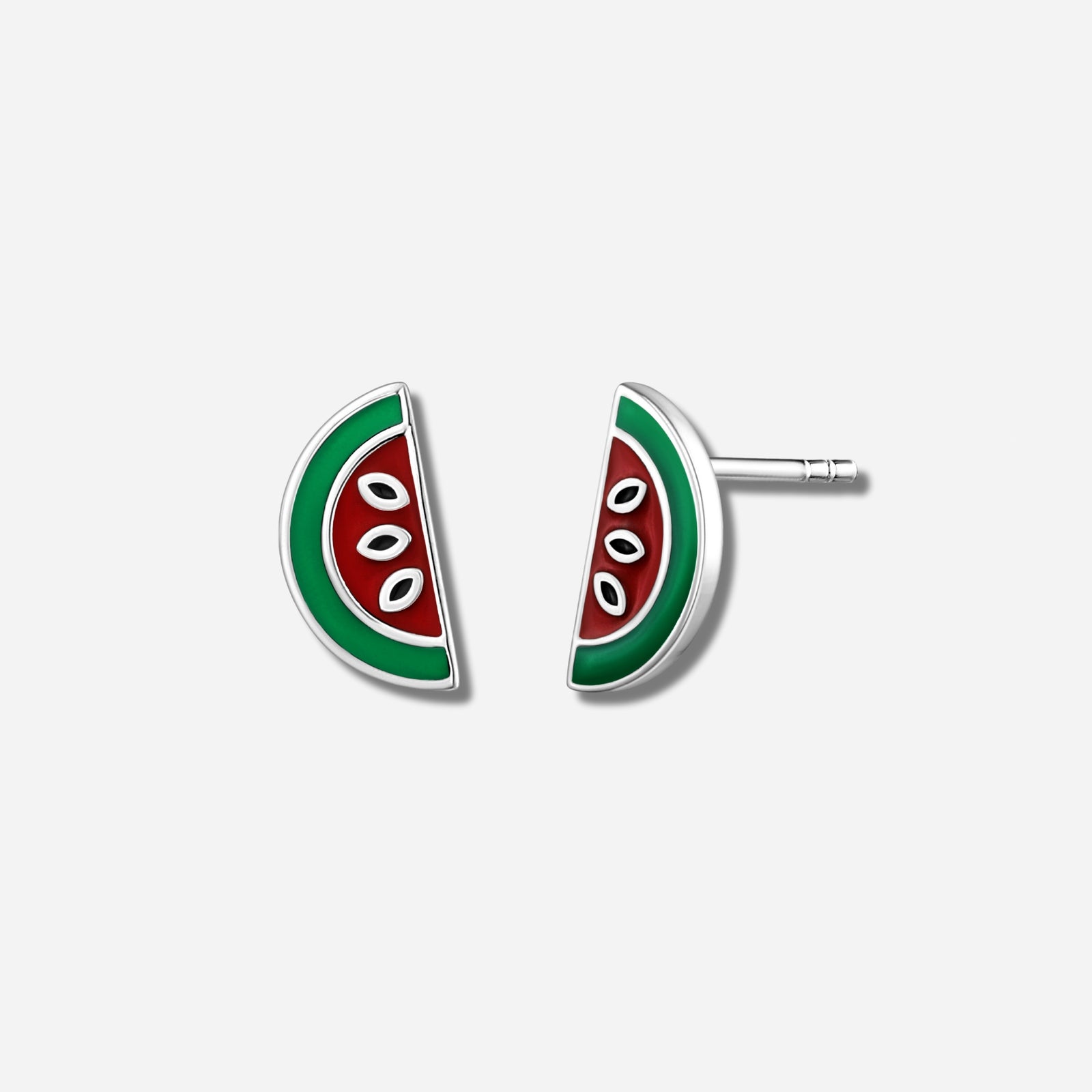 925 STERLING SILVER EARRINGS WITH ENAMEL