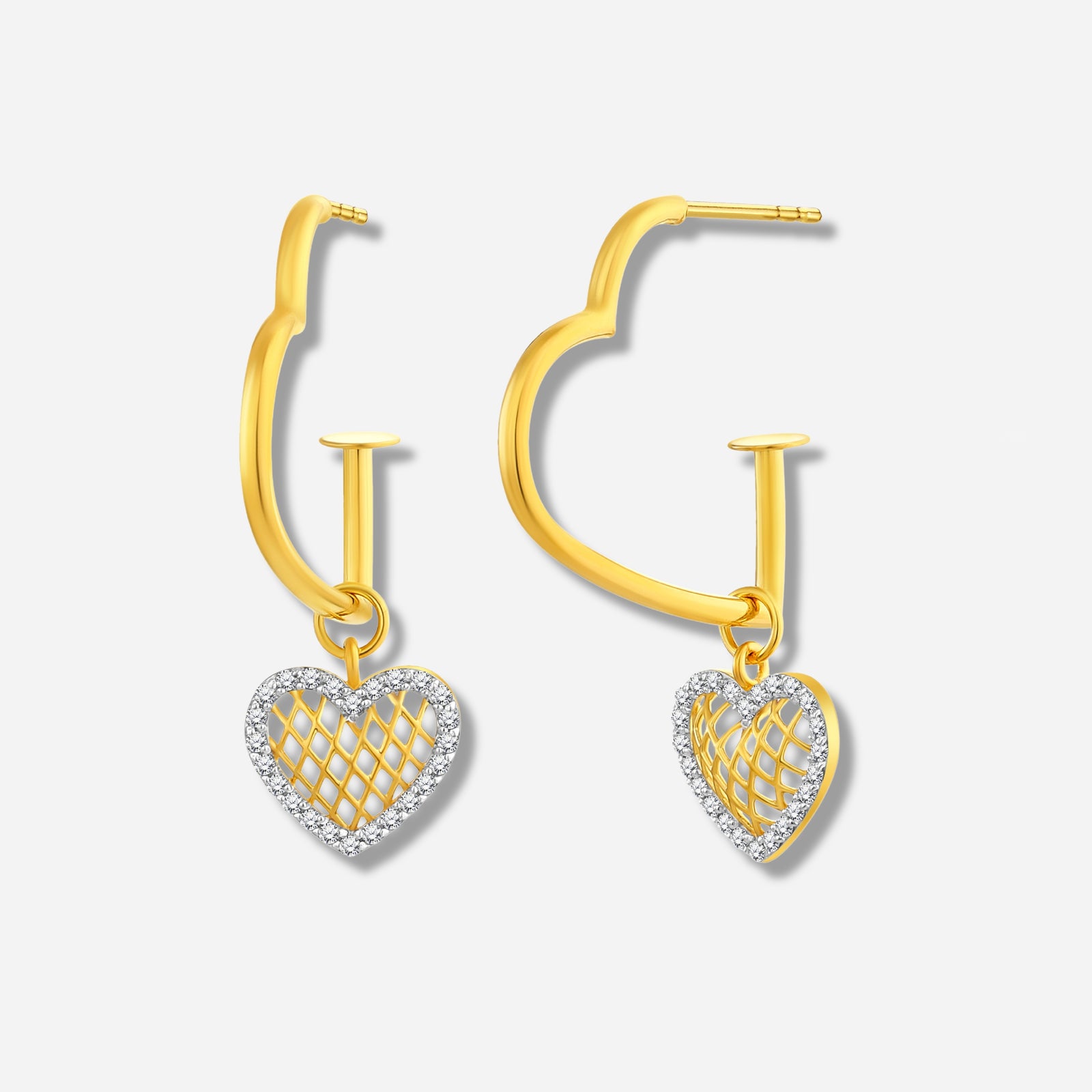 925 STERLING SILVER LE MESH EARRINGS