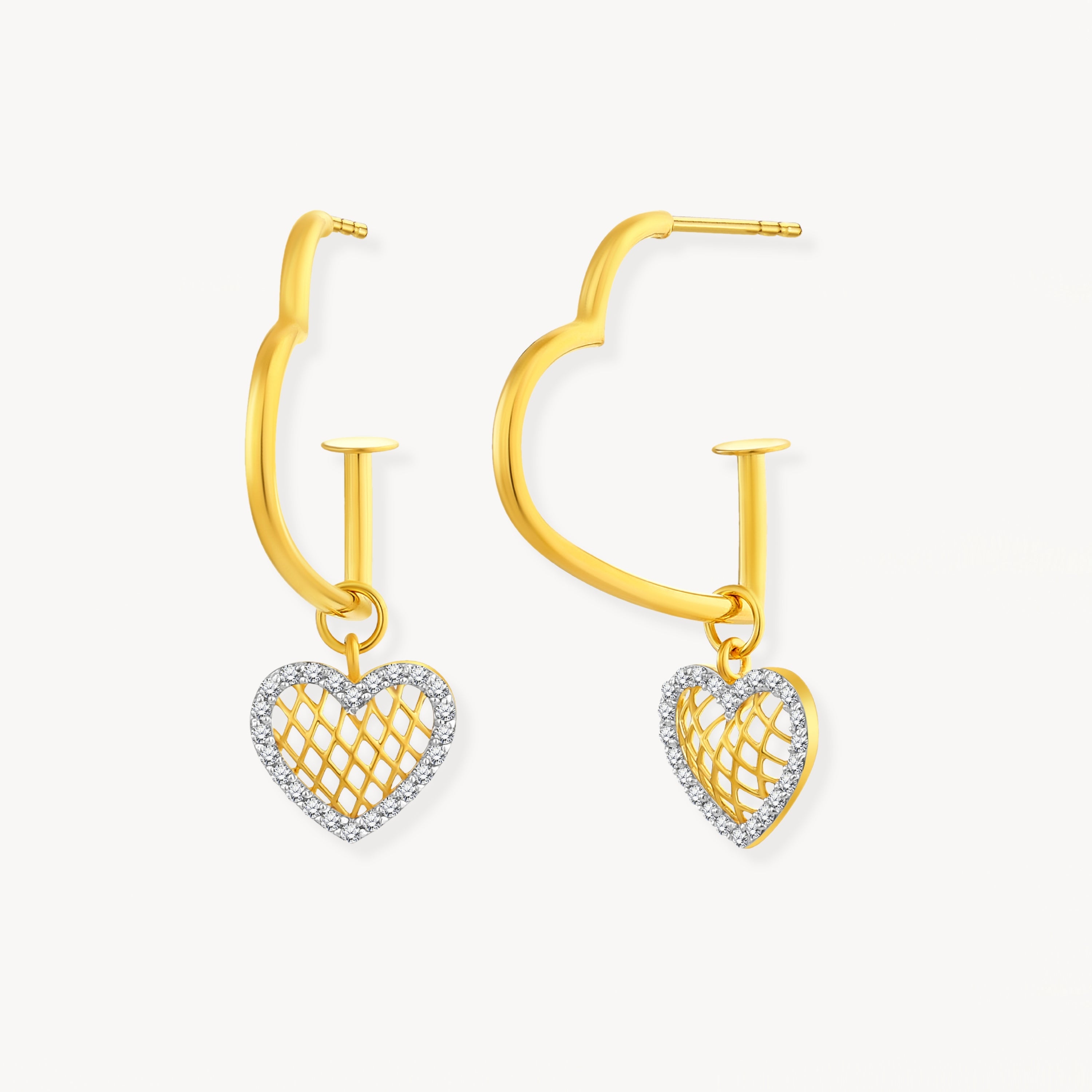 925 STERLING SILVER LE MESH EARRINGS