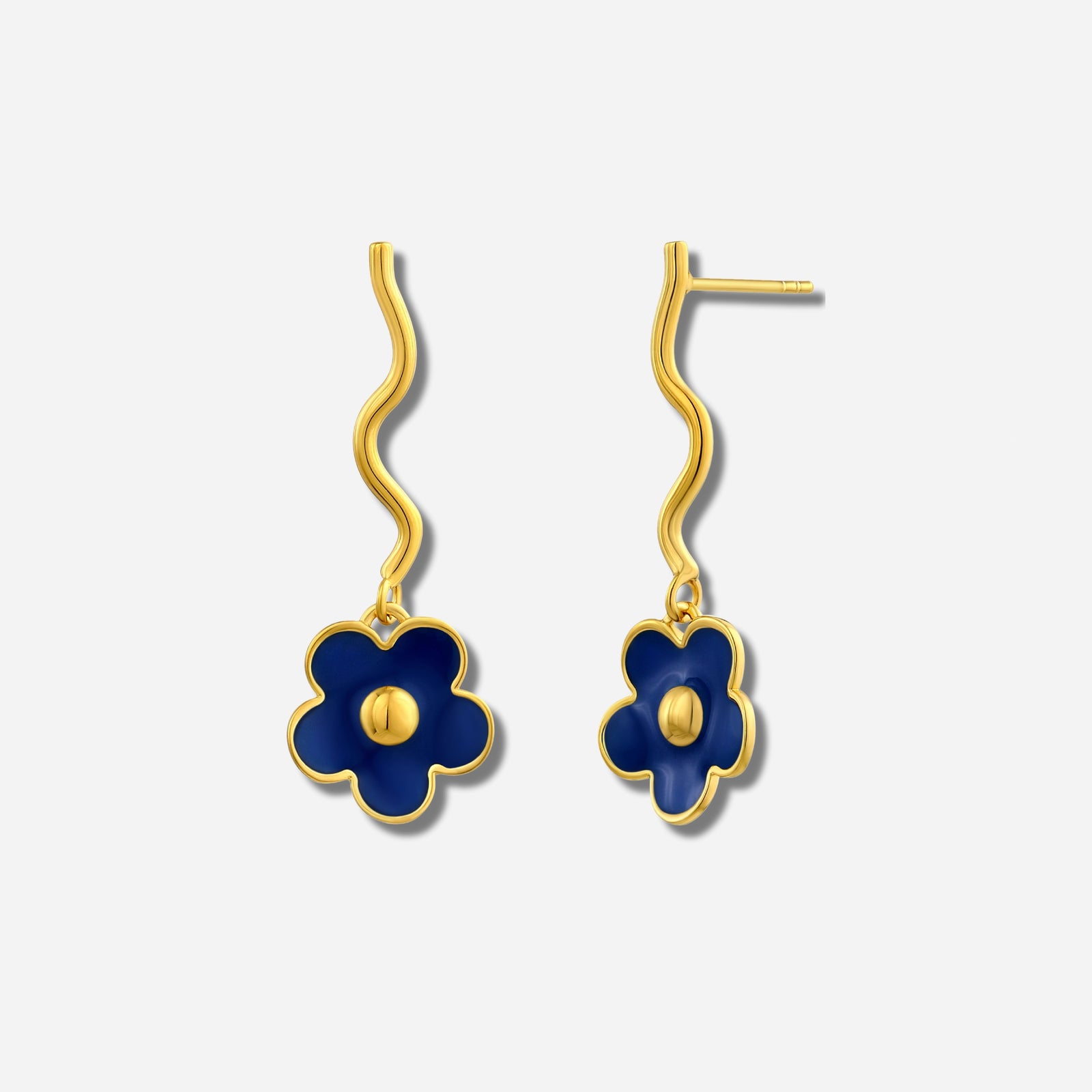 925 STERLING SILVER EARRINGS WITH ENAMEL