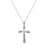 925 STERLING SILVER CLASSIC CROSS PENDANT WITH DIAMOND CUT 30.0 MM.