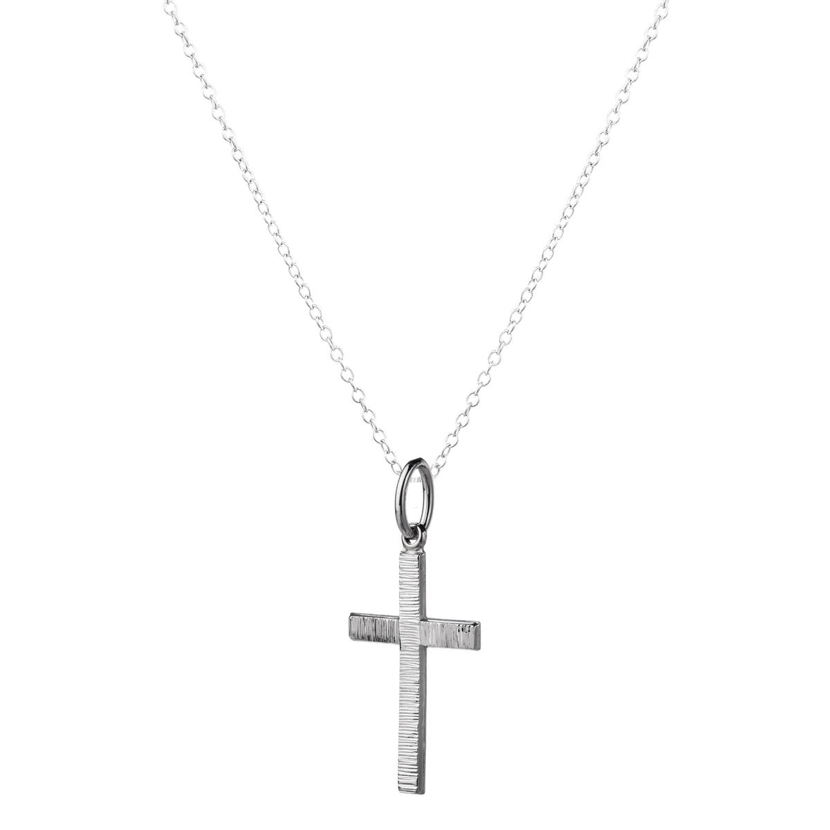 925 STERLING SILVER CLASSIC CROSS PENDANT 30.0 MM.
