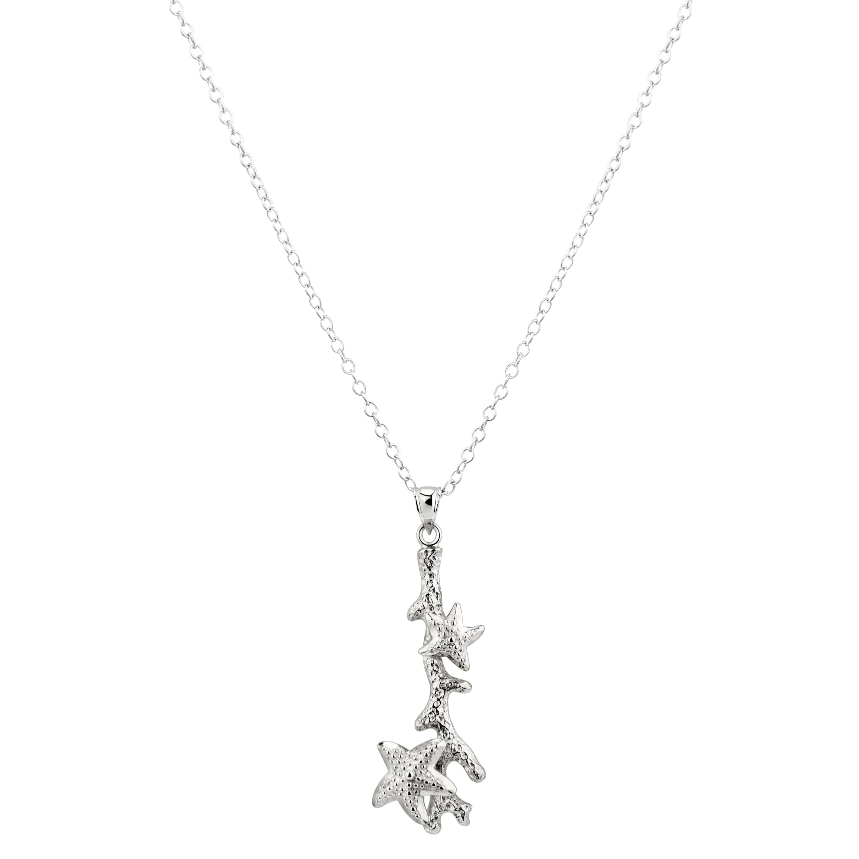 925 STERLING SILVER CORAL BAR PENDANT