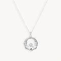 925 STERLING SILVER CLADDAGH PENDANT 25.0 MM