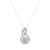 925 STERLING SILVER FANCY SQUASH PAVE PENDANT