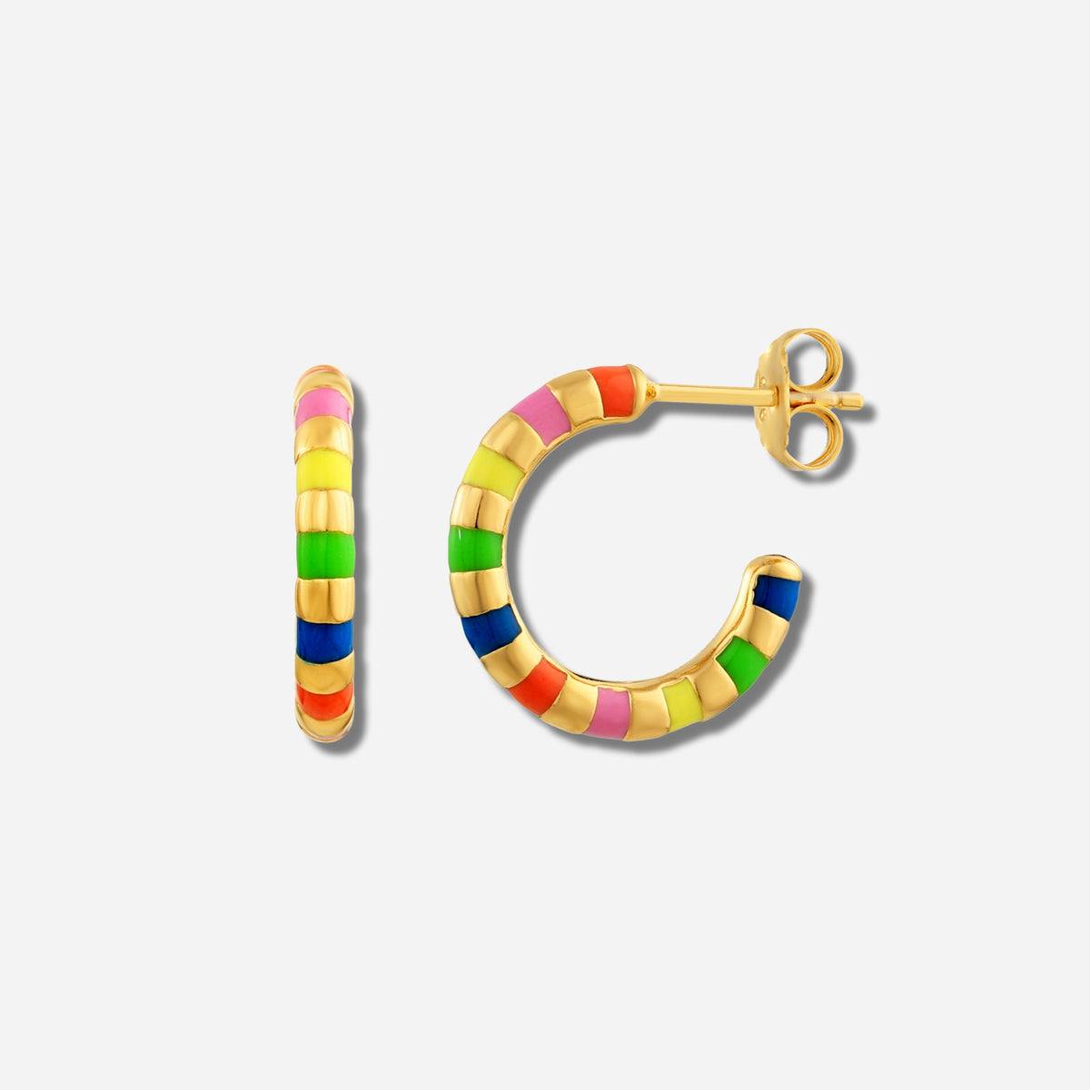 925 STERLING SILVER EARRINGS WITH ENAMEL