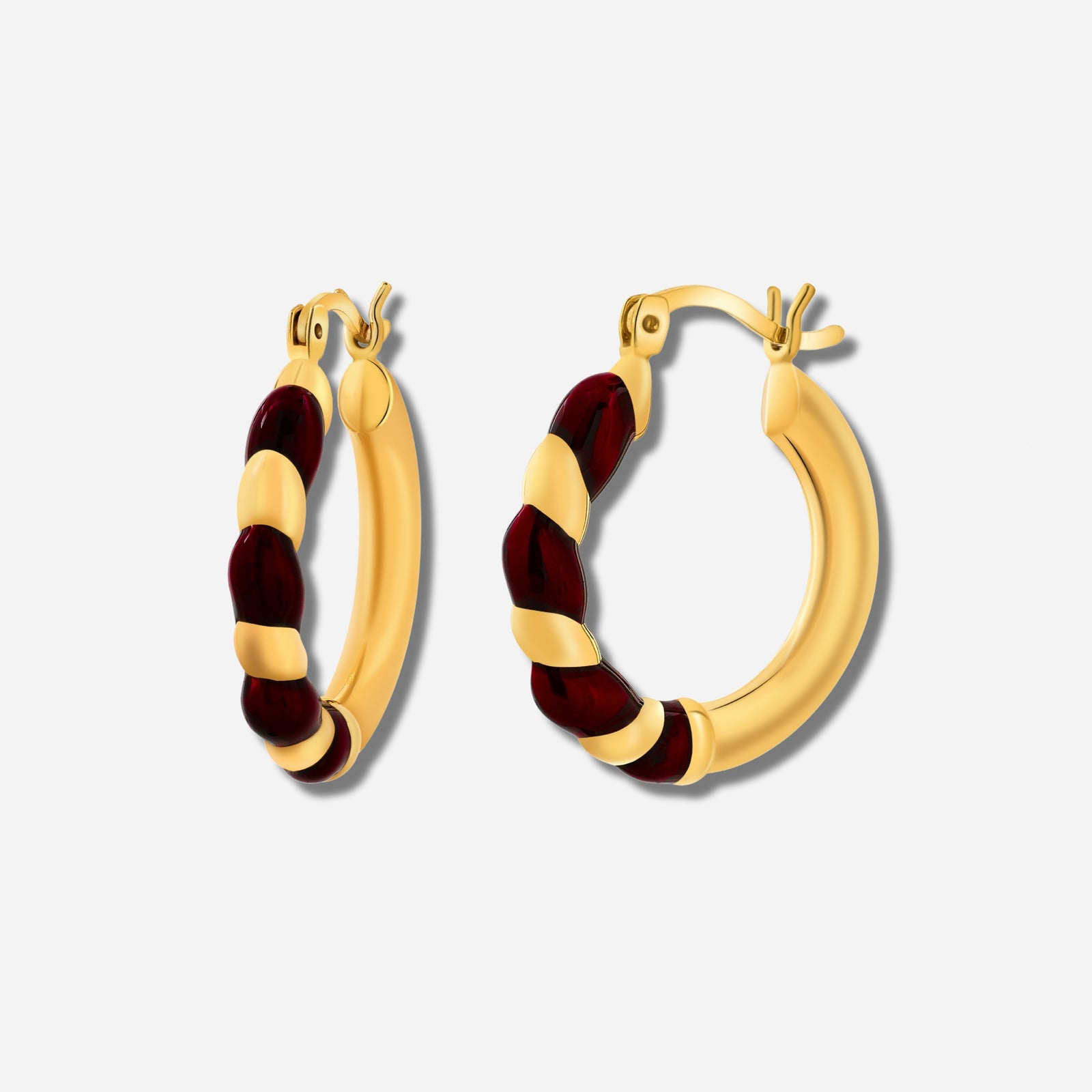 925 STERLING SILVER EARRINGS WITH ENAMEL