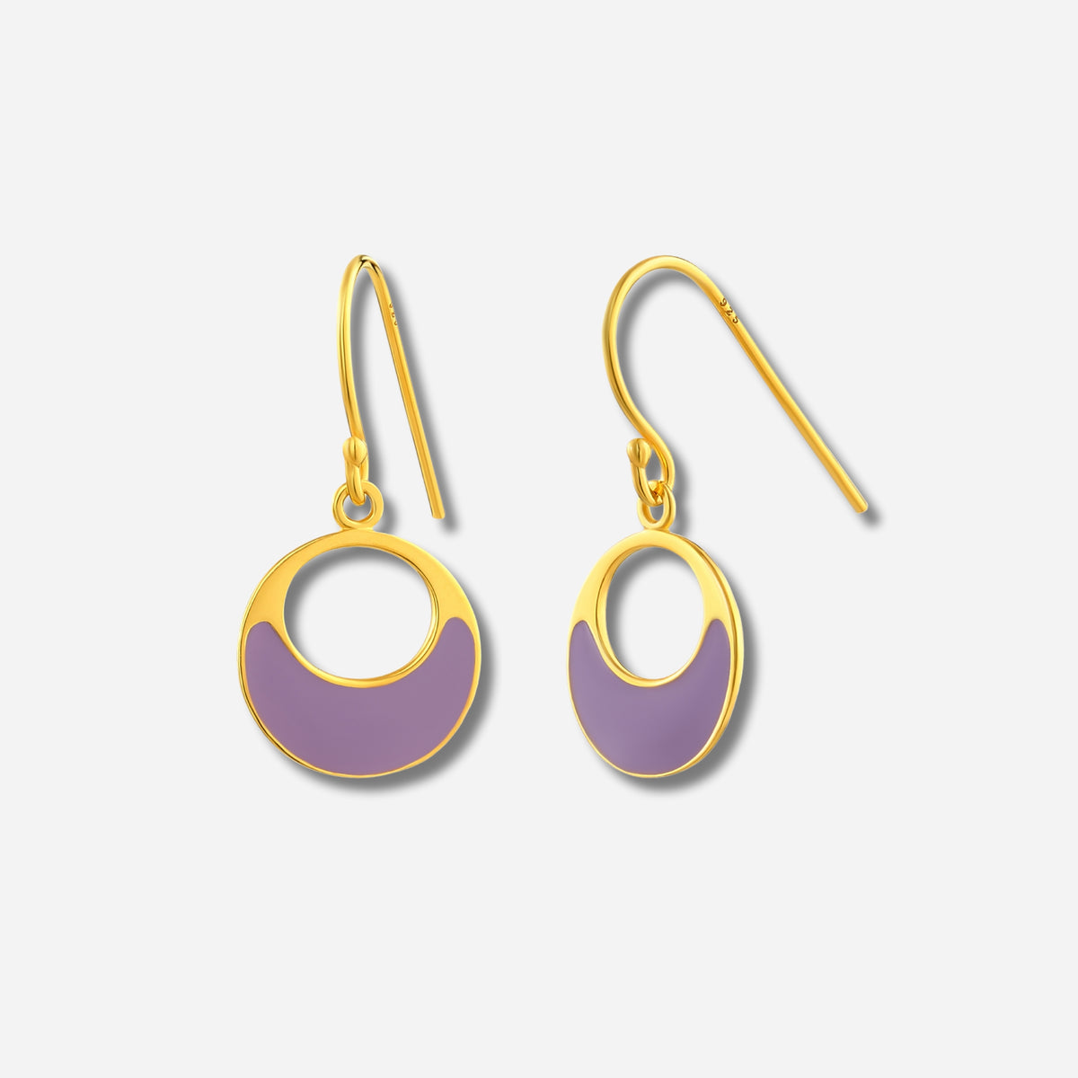925 STERLING SILVER EARRINGS WITH ENAMEL