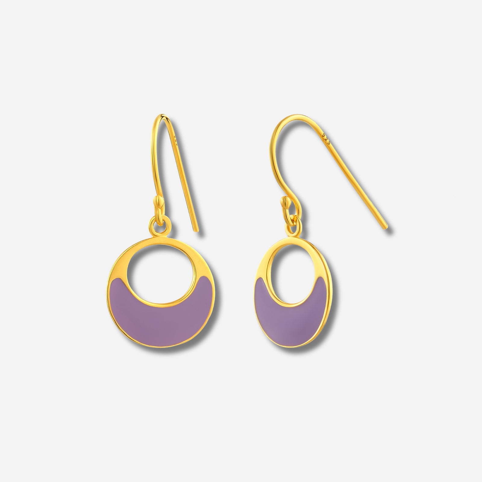 925 STERLING SILVER EARRINGS WITH ENAMEL