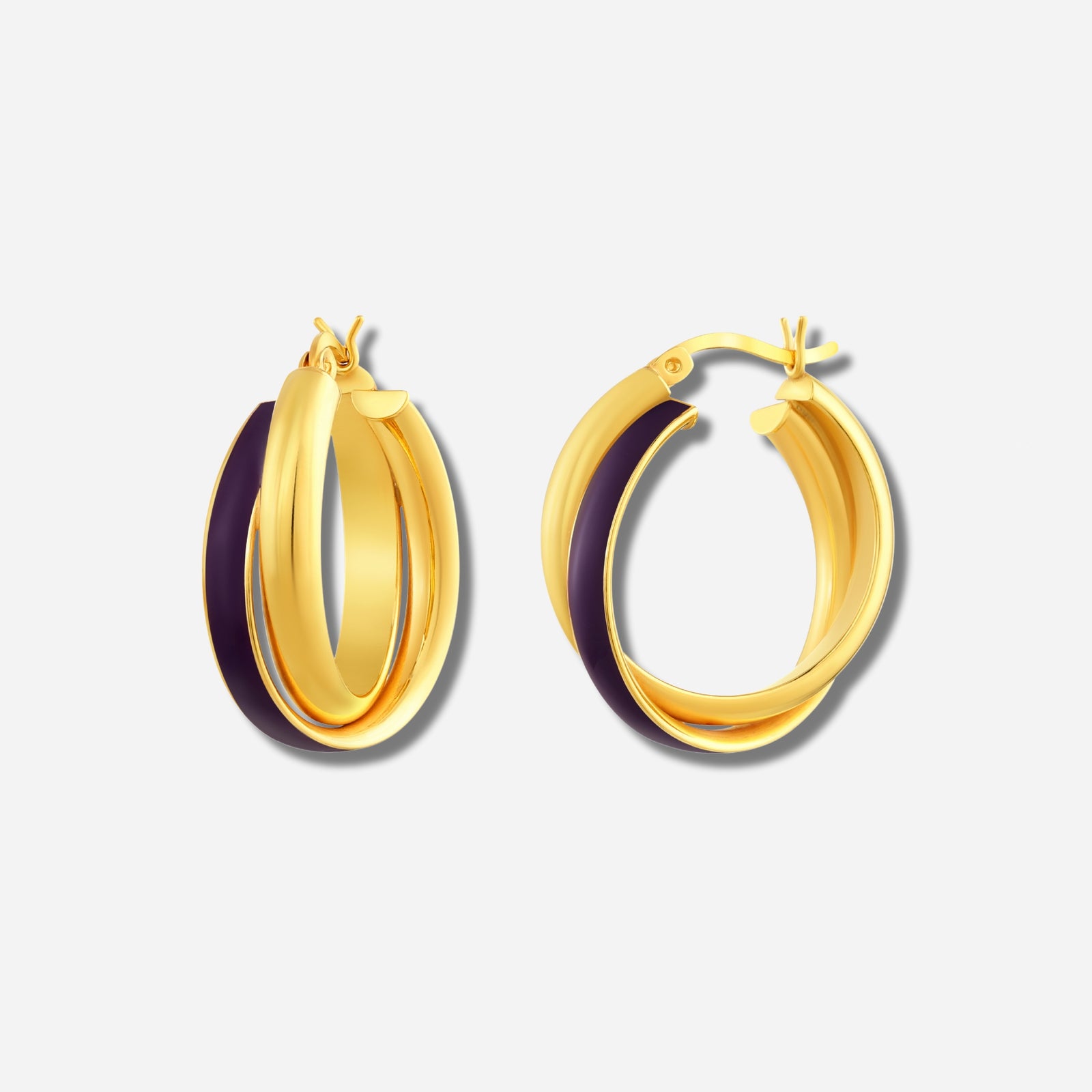 925 STERLING SILVER EARRINGS WITH ENAMEL