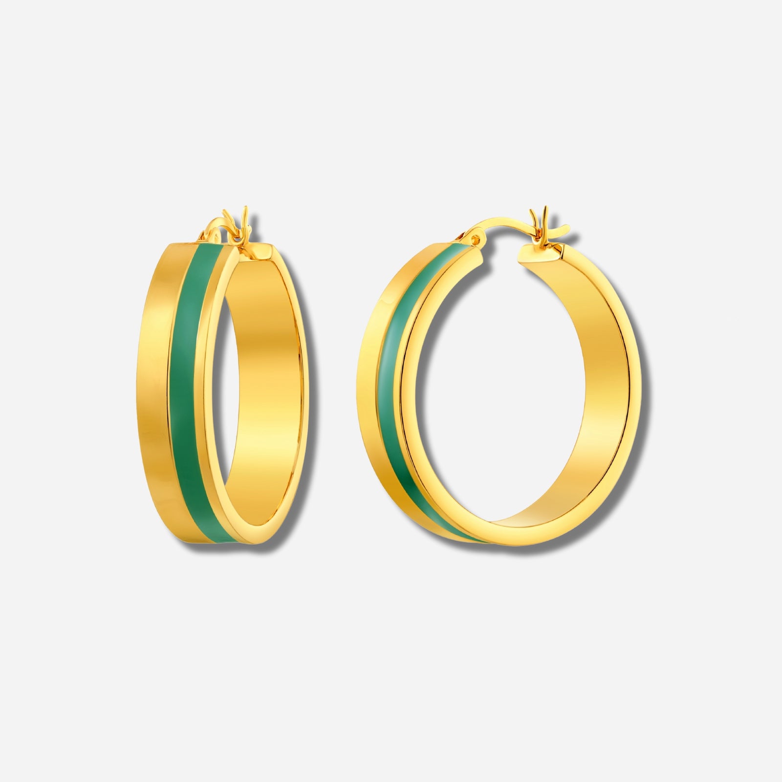 925 STERLING SILVER EARRINGS WITH ENAMEL