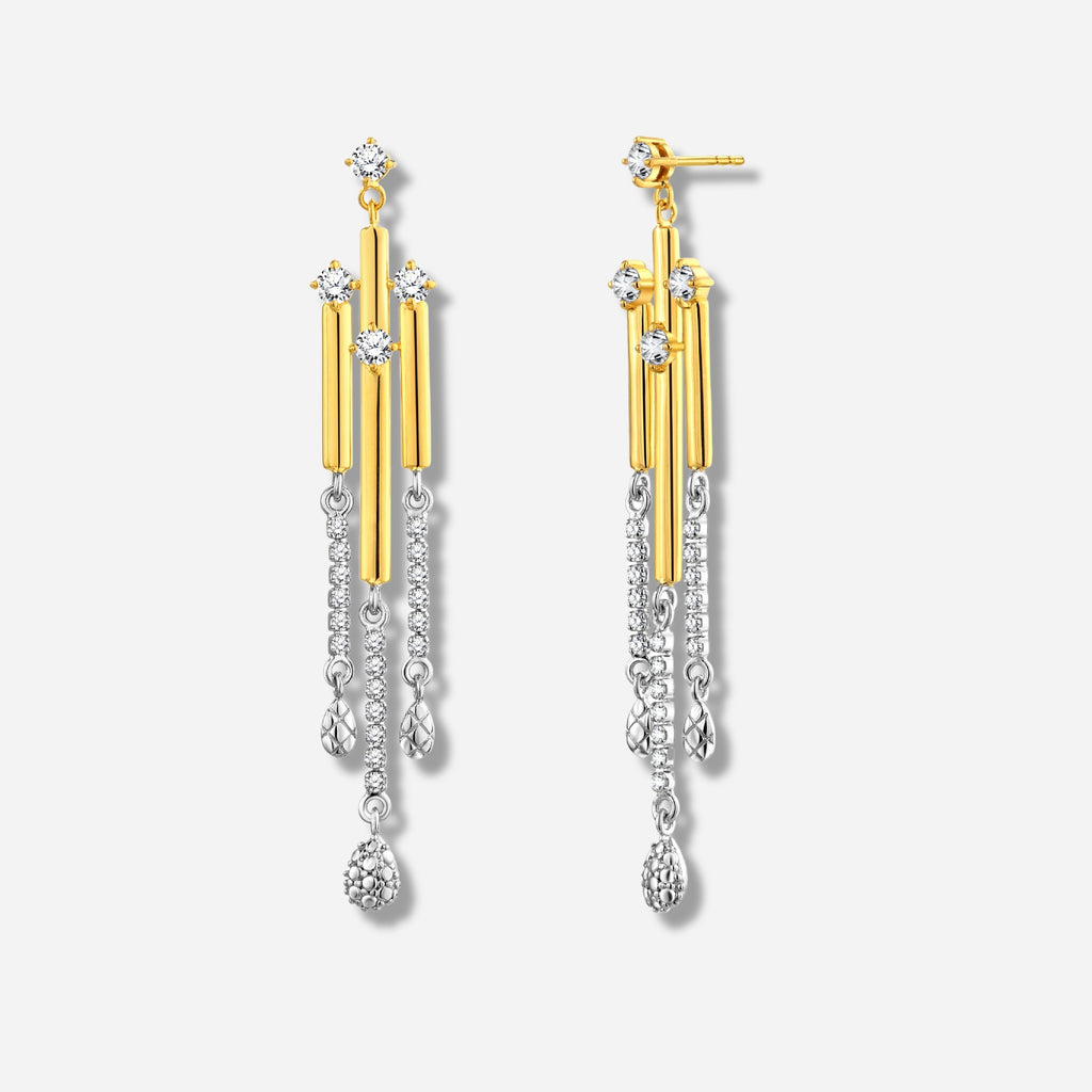 925 STERLING SILVER WATERFALL EARRINGS