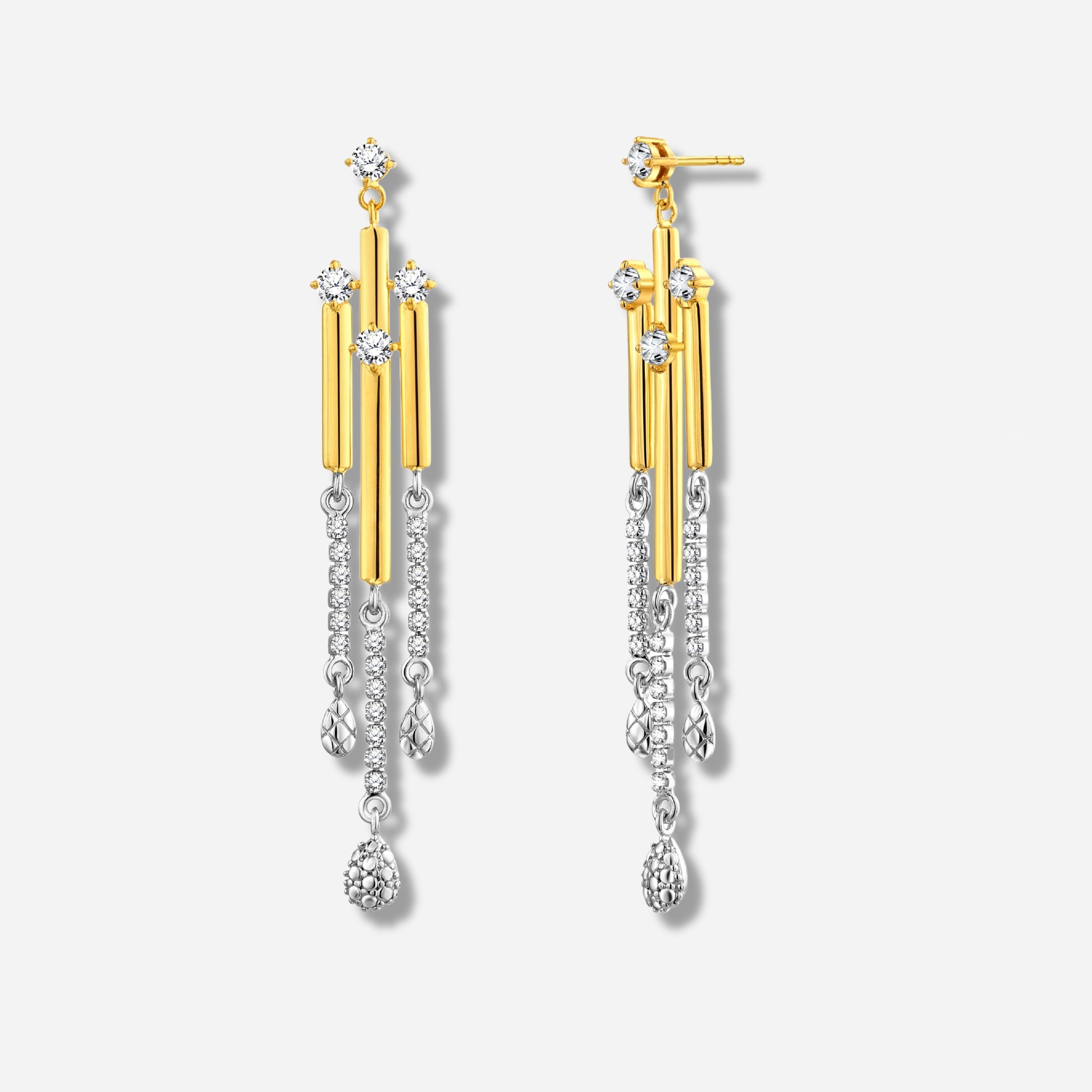 925 STERLING SILVER WATERFALL EARRINGS