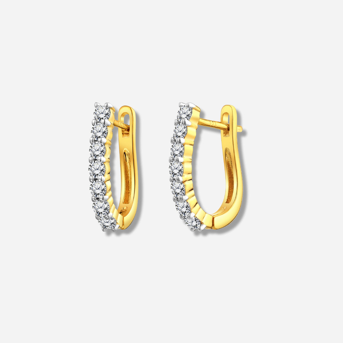 925 STERING SILVER CLIP EARRINGS WITH CUBIC ZIRCONIA