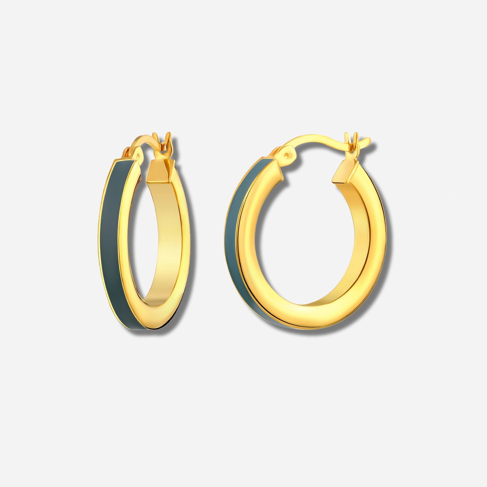 925 STERLING SILVER EARRINGS WITH ENAMEL