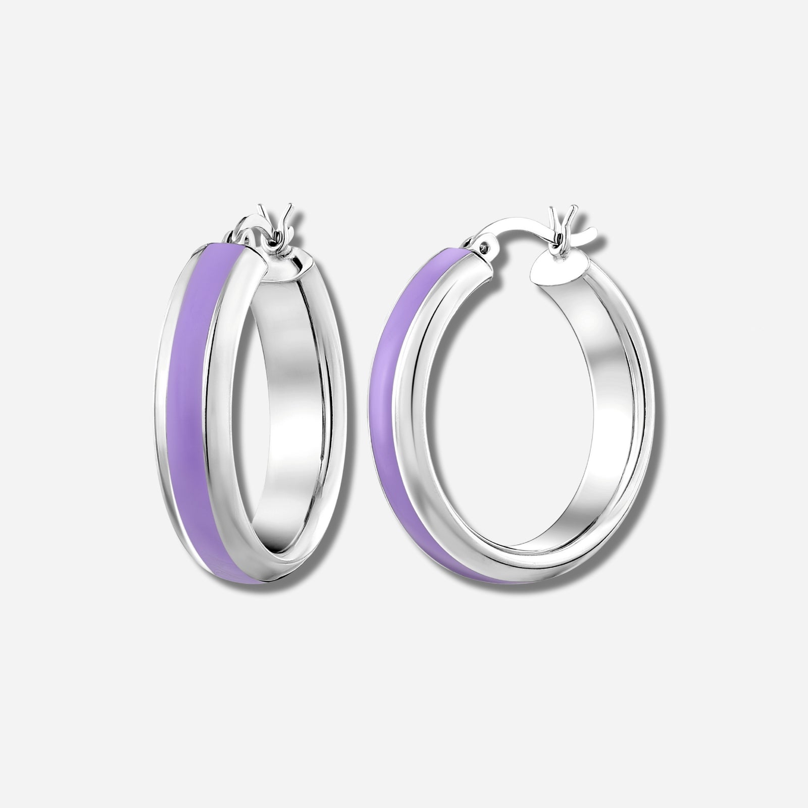 925 STERLING SILVER EARRINGS WITH ENAMEL