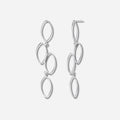 925 STERLING SILVER GEOMETRIC CHANDELIER EARRINGS